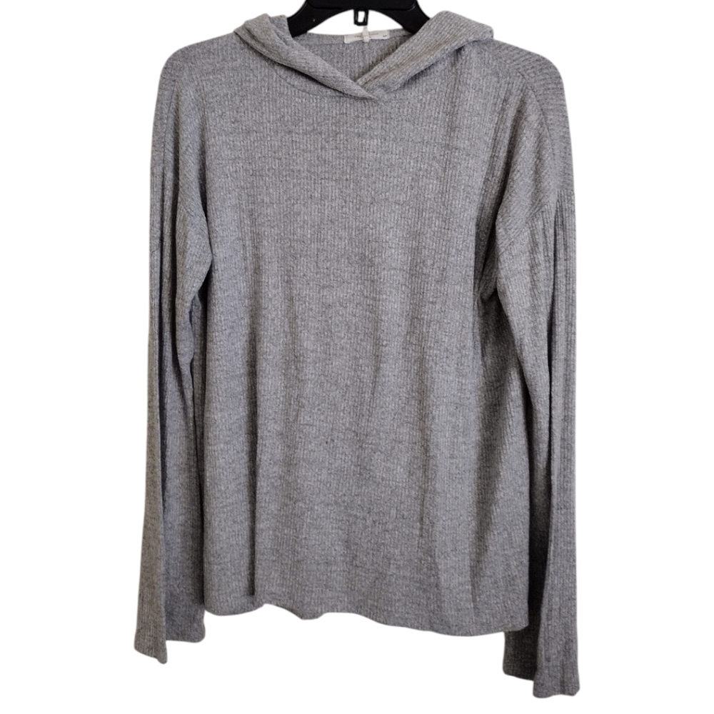 Rag & Bone light grey ribbed hoodie size Small